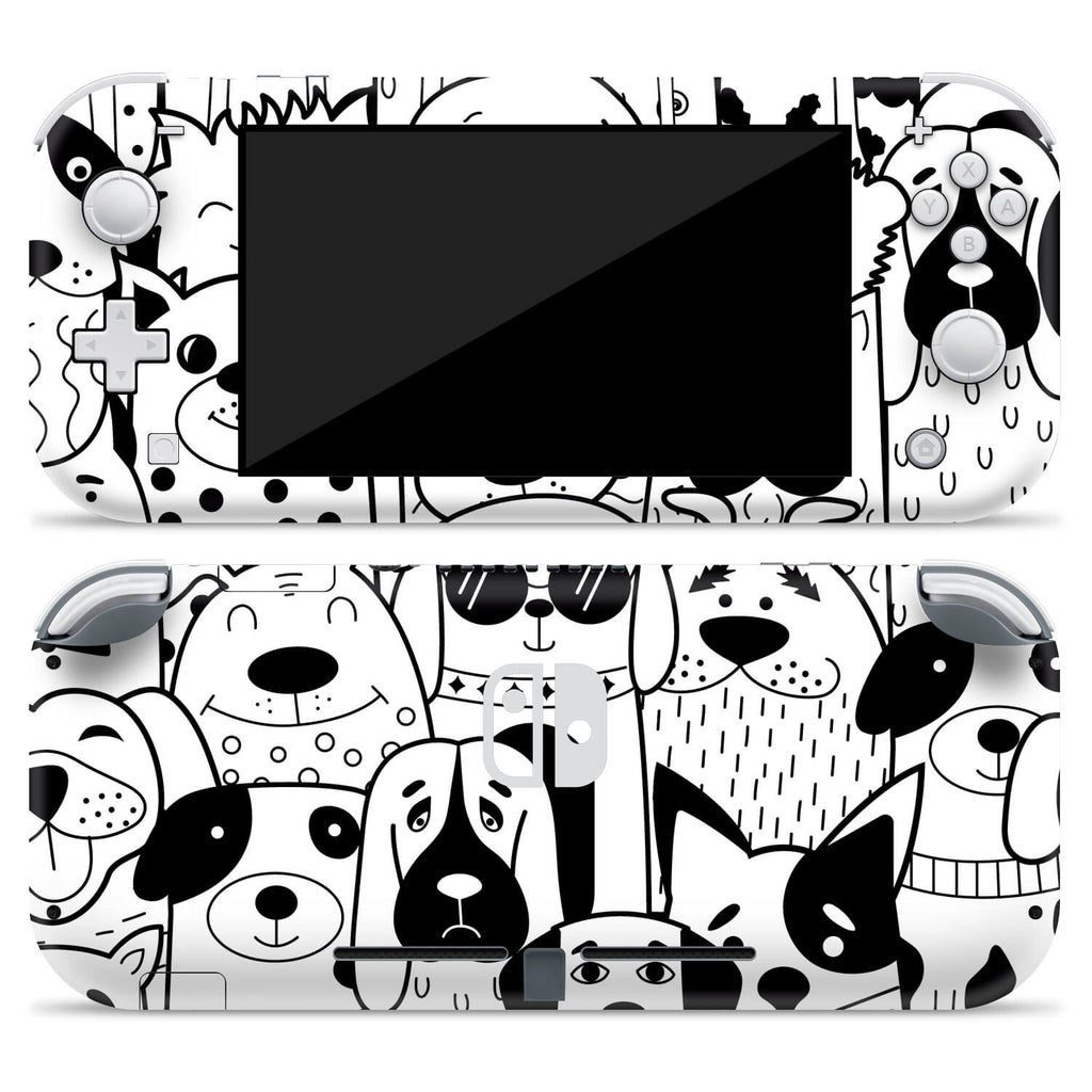 Nintendo Switch Lite Doodles dog skins