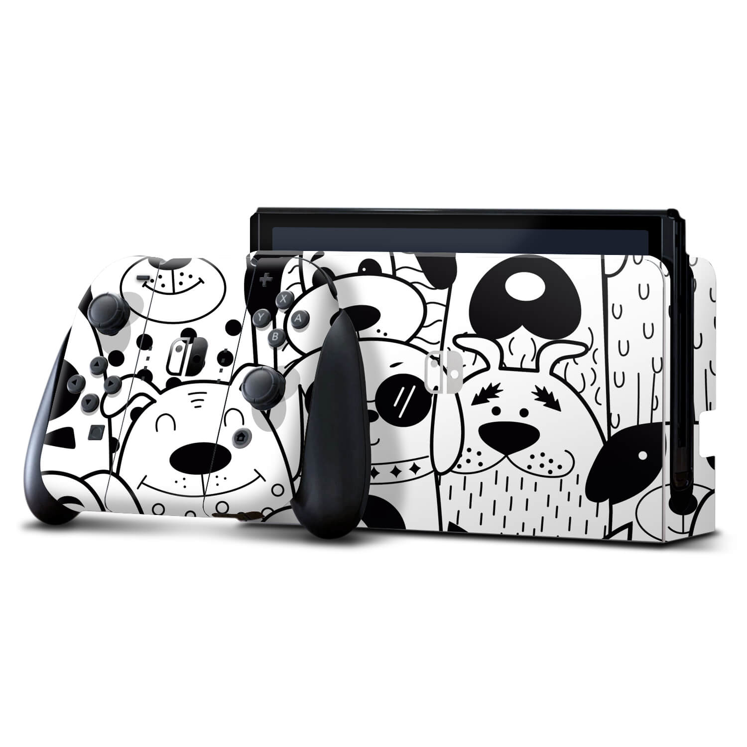 Nintendo Switch OLED Doodles dog skins