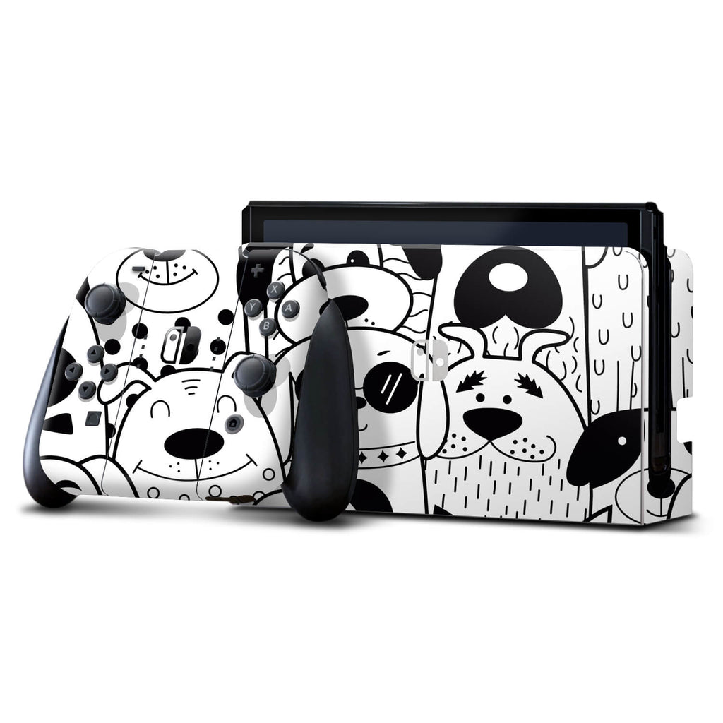 Nintendo Switch OLED Doodles dog skins