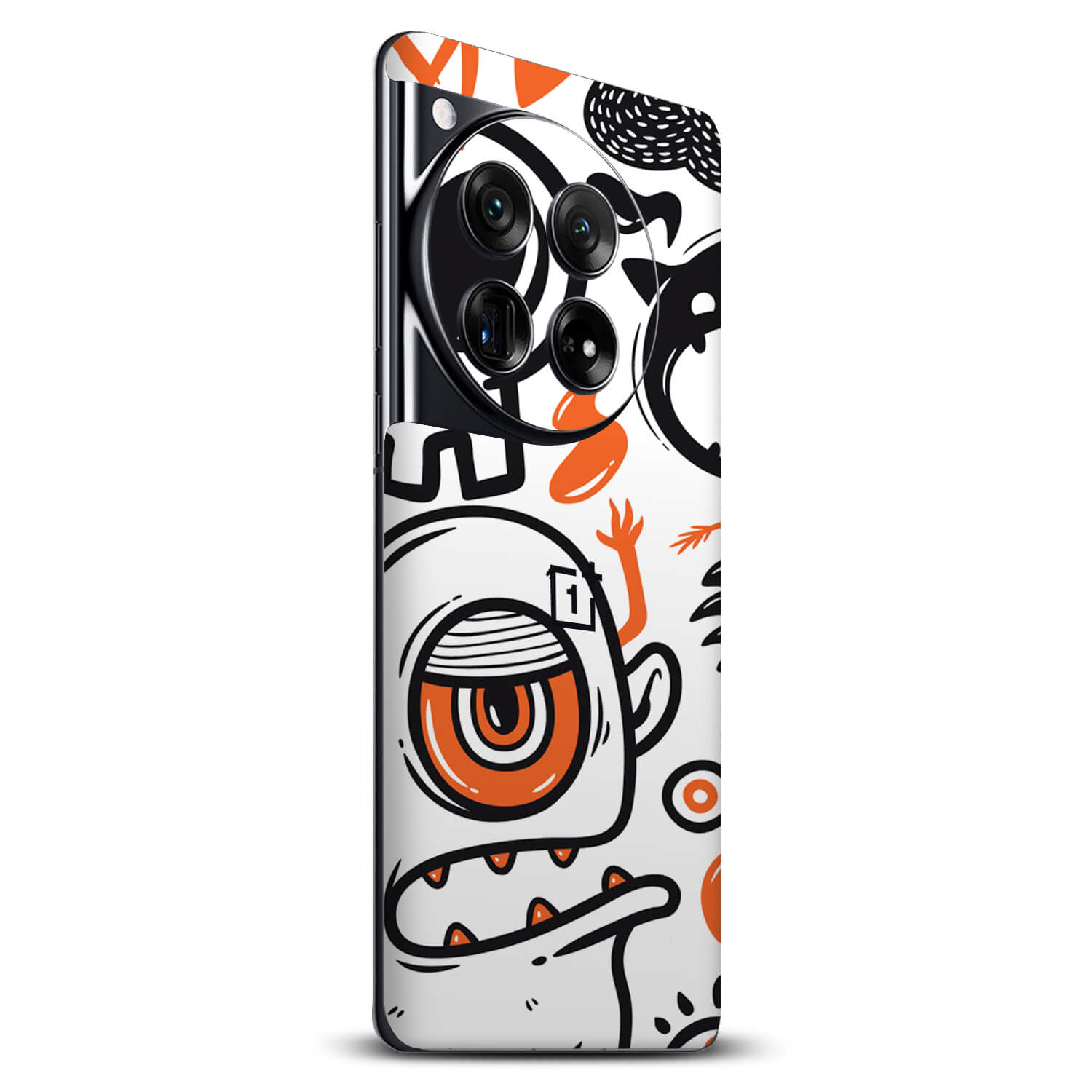 OnePlus 12 Doodles Monsters Orange skins