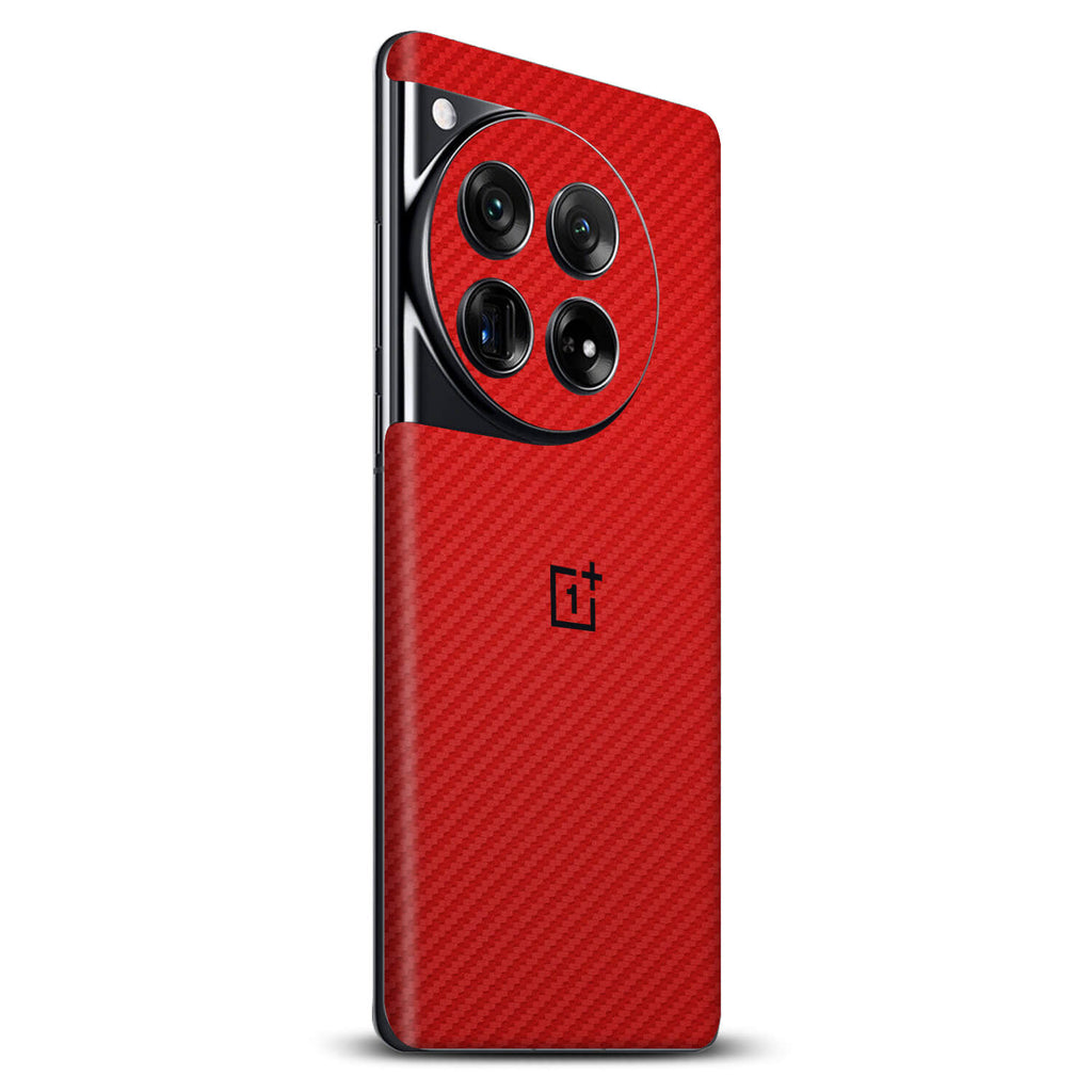 OnePlus 12 Red Carbon Fibre skins