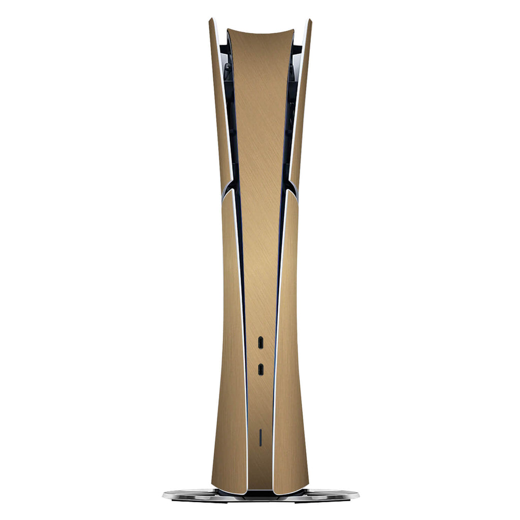 PS5 Slim (Digital Edition) Brushed gold skins