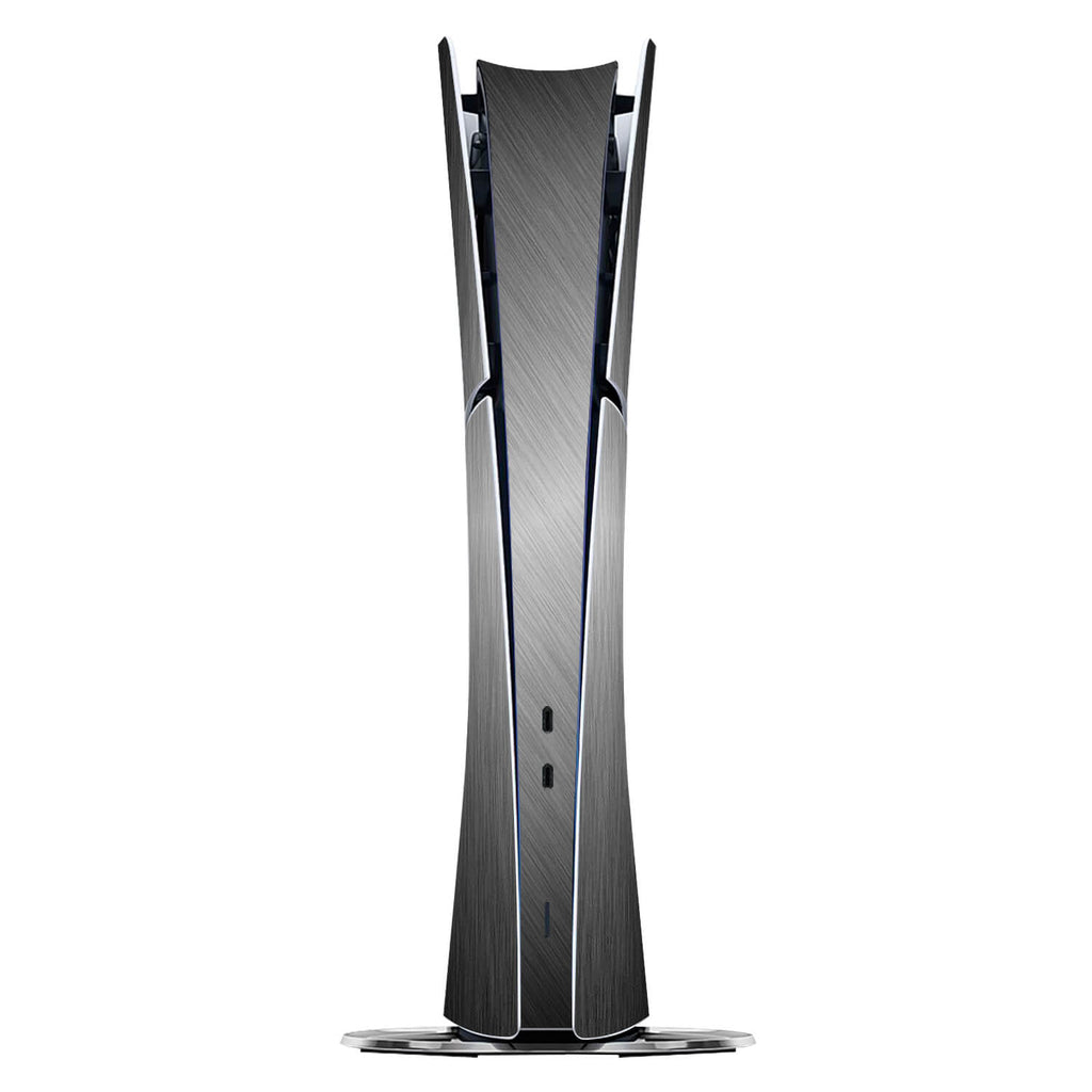 PS5 Slim (Digital Edition) Brushed titanium skins