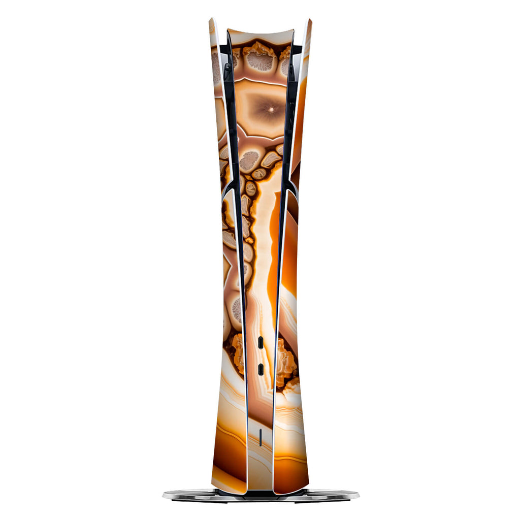 PS5 Slim (Digital Edition) Onyx amber skins