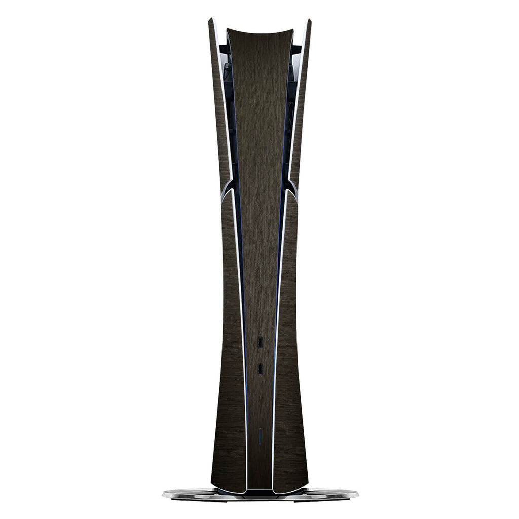 PS5 Slim (Digital Edition) Silverblack wood skins