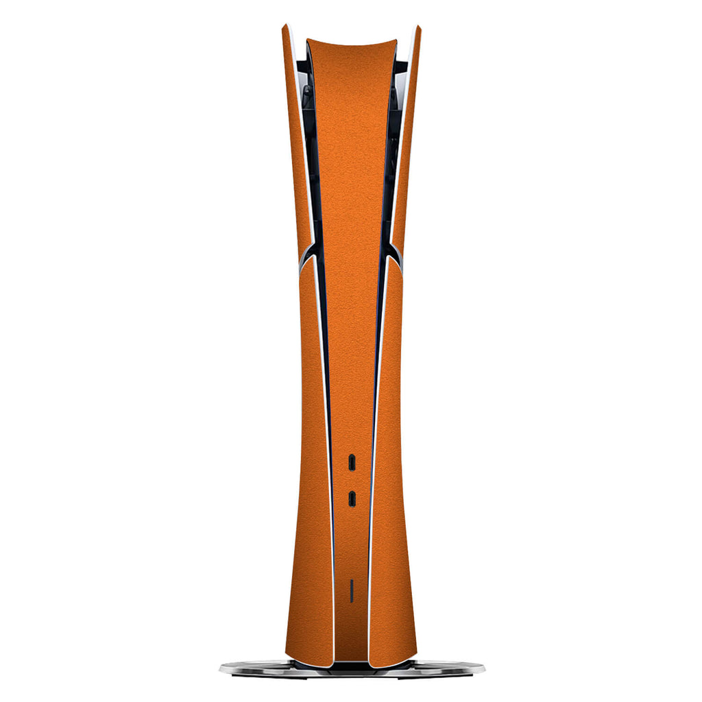 PS5 Slim (Digital Edition) Textured matt orange skins