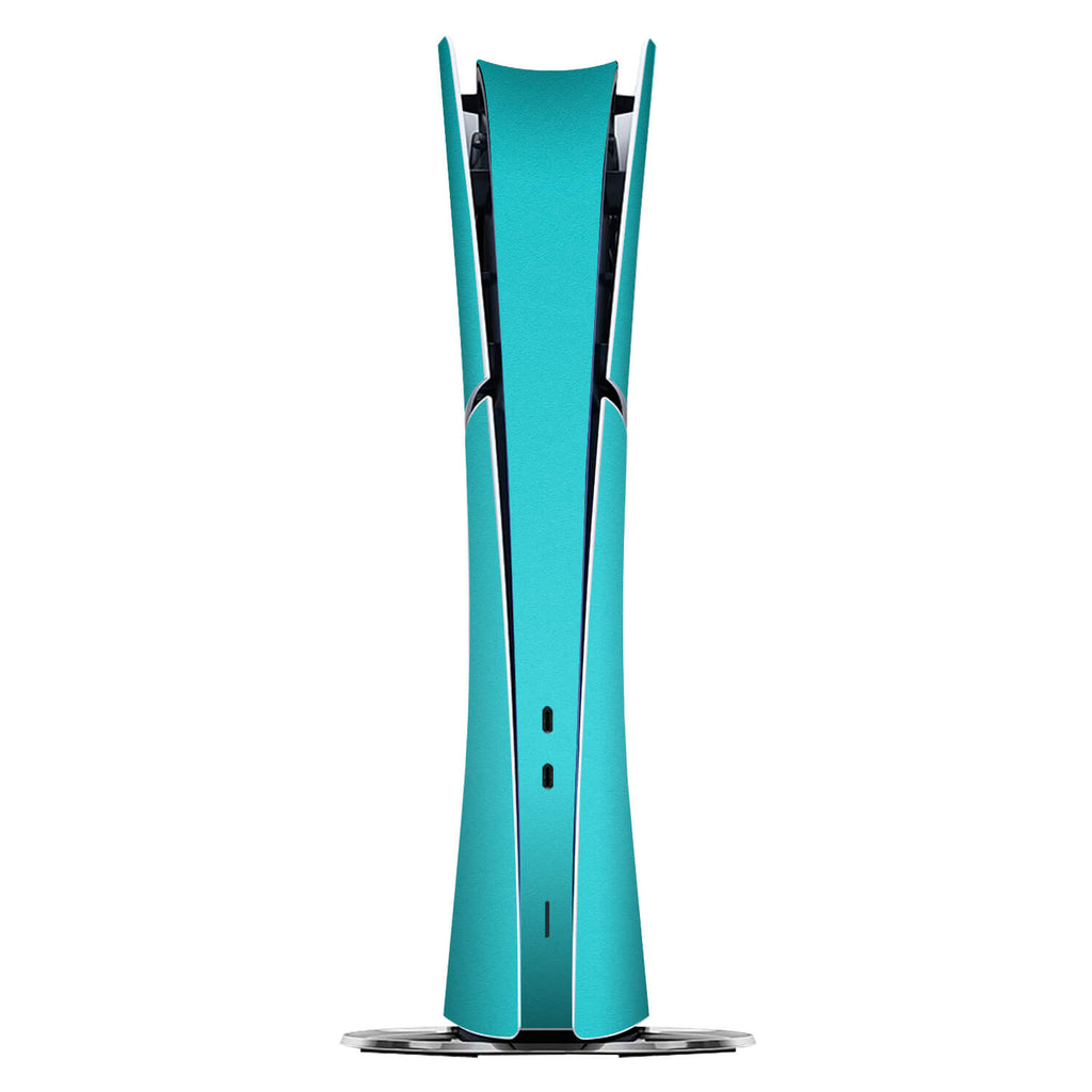 PS5 Slim (Digital Edition) Textured matt turquoise skins