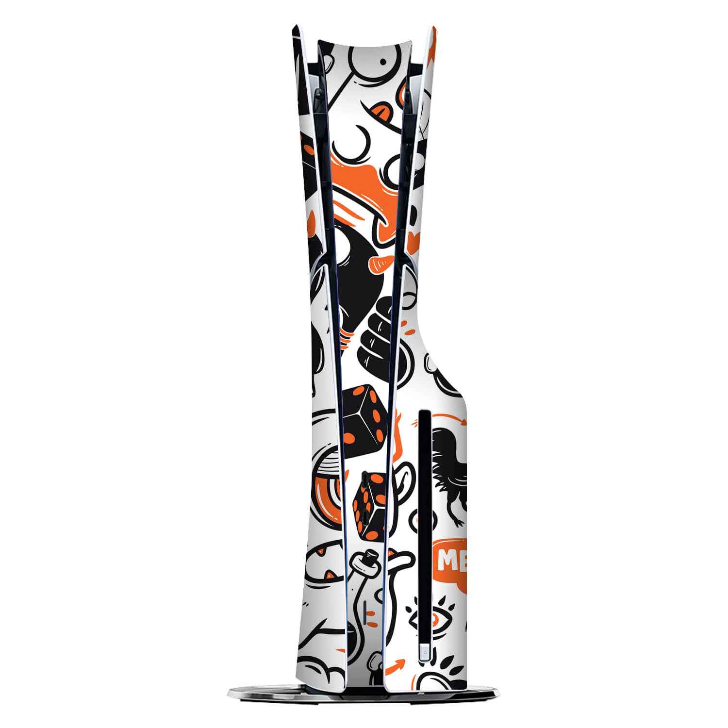 PS5 Slim (Disc Edition) Doodles monster orange skins