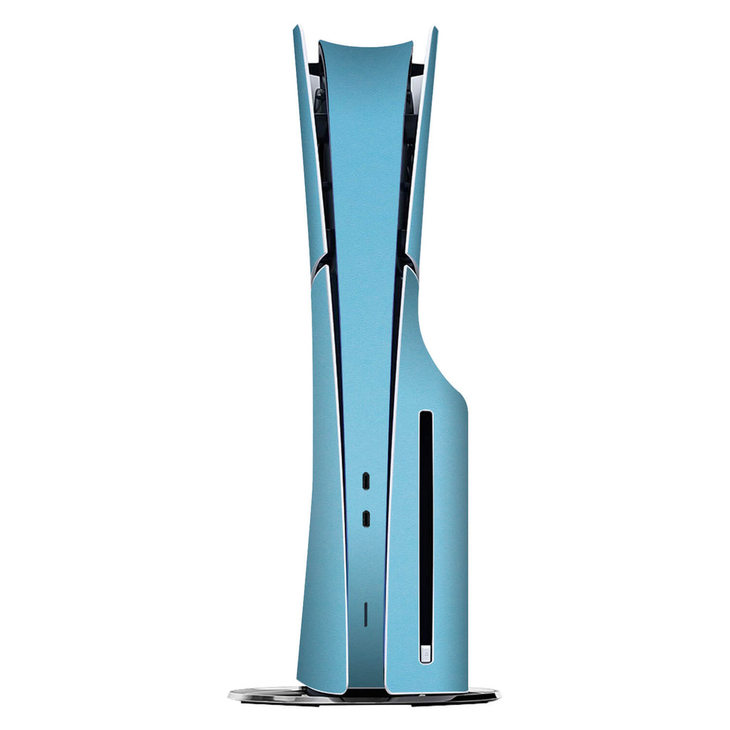 PS5 Slim (Disc Edition) Textured matt light blue skins