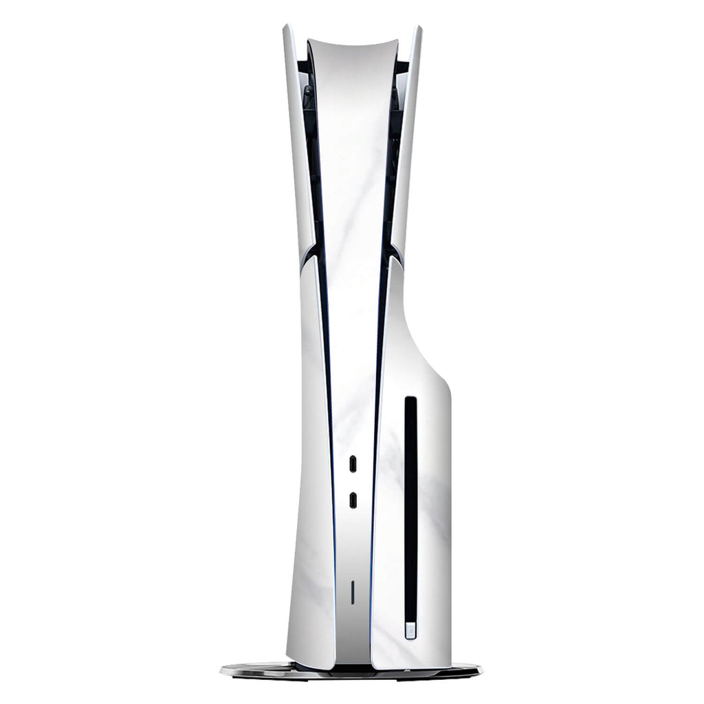 PS5 Slim (Disc Edition) White marble skins