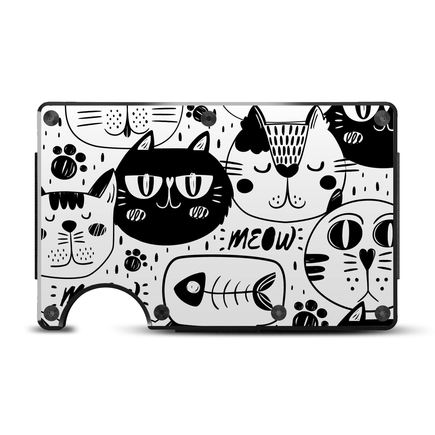 Ridge Wallet Doodles Cat skins