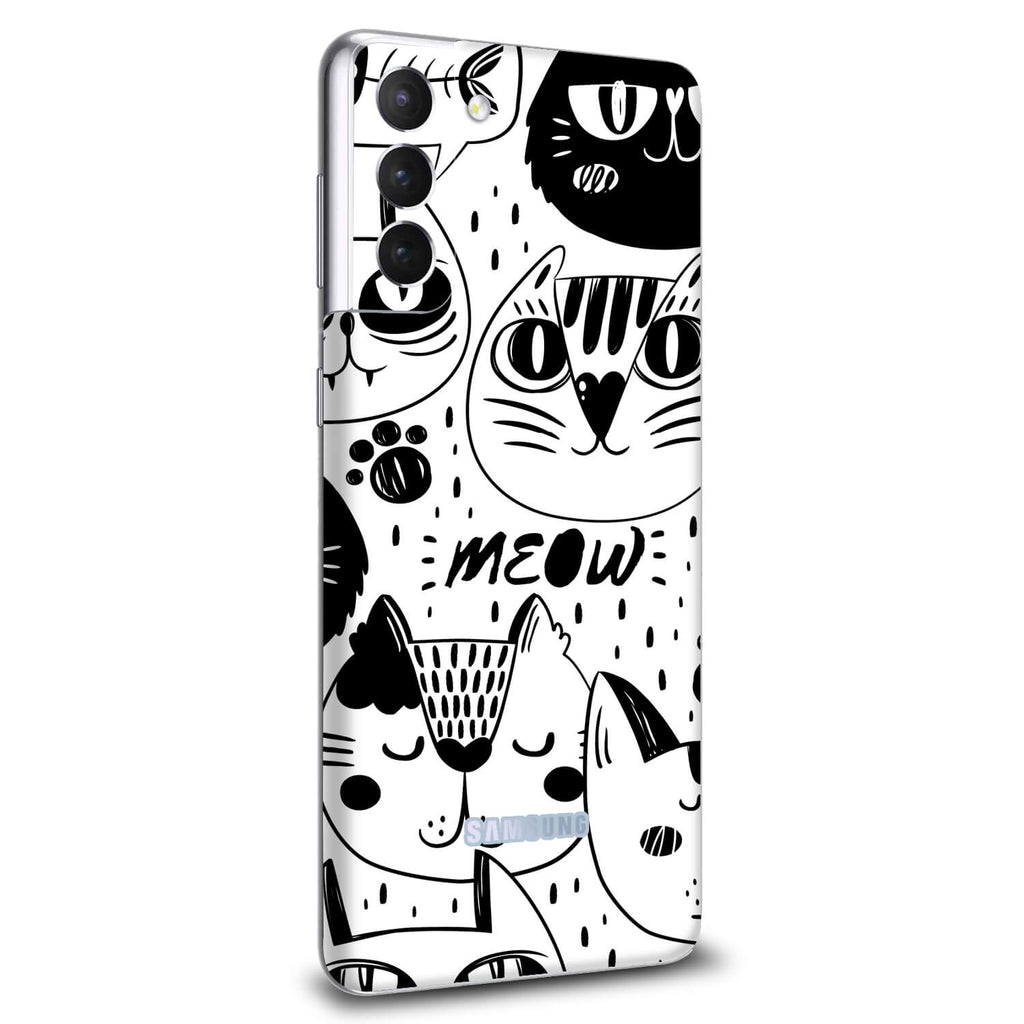 Samsung Galaxy S21 Plus Doodles cat skins