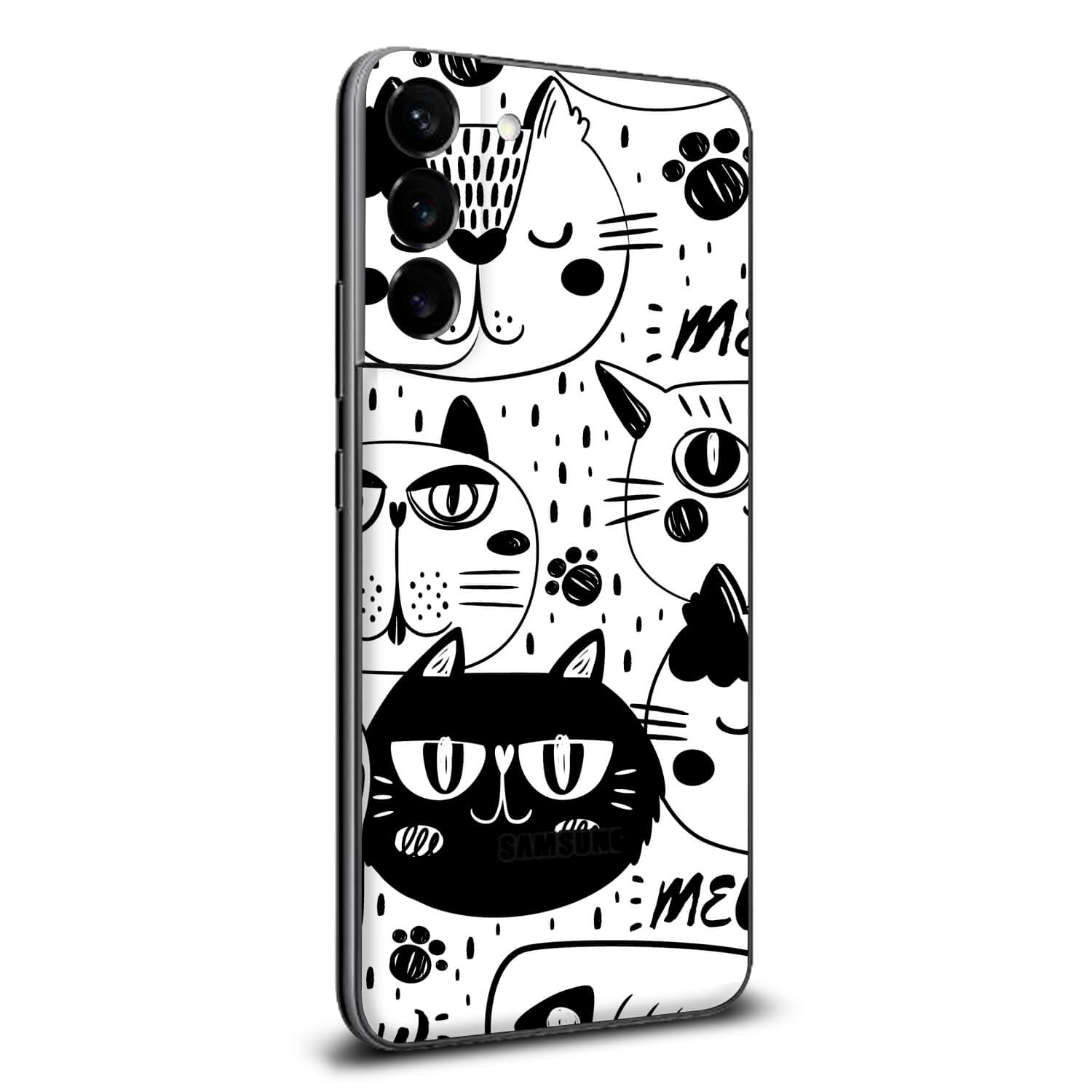 Samsung Galaxy S22 Plus Doodles cat skins