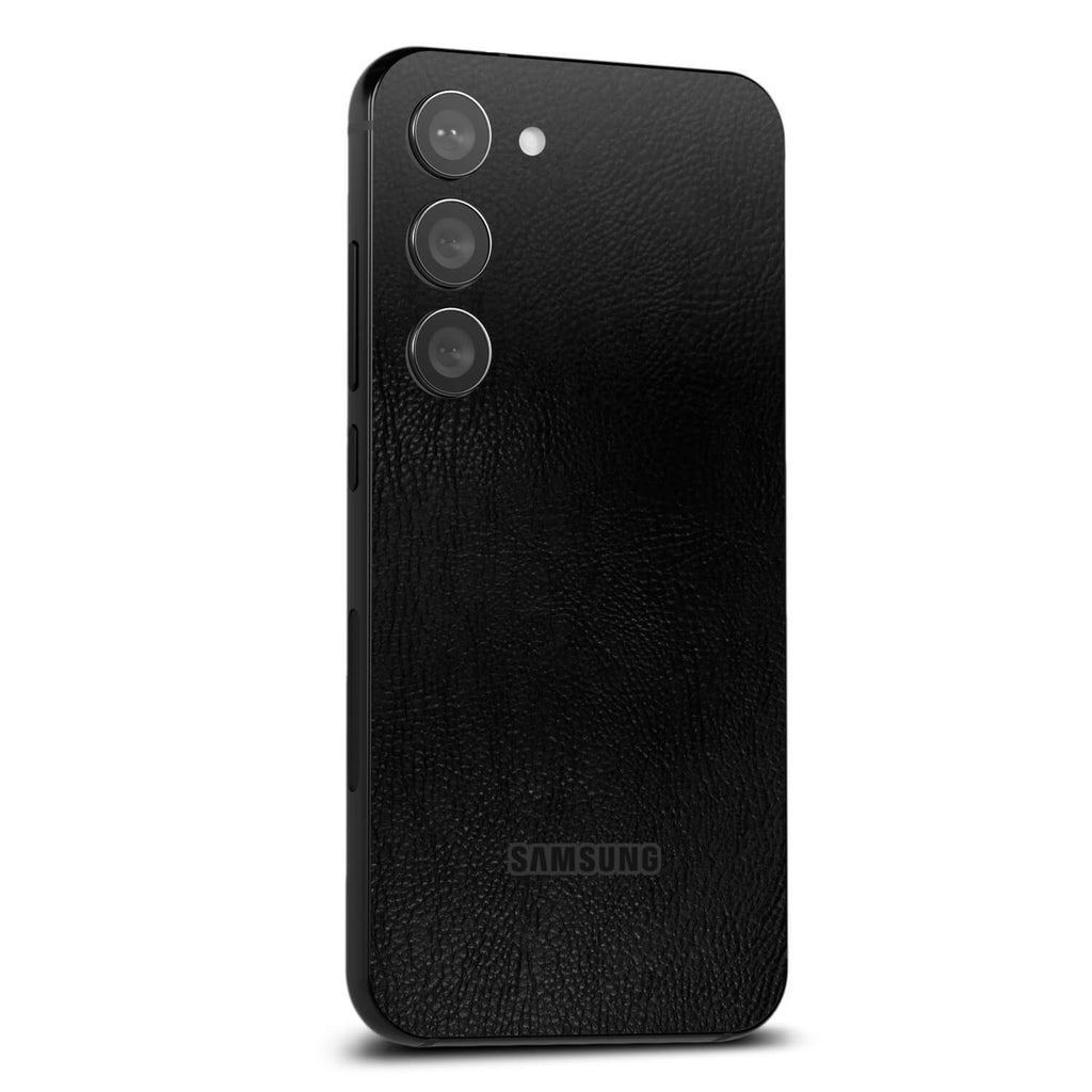 Samsung Galaxy S24 Plus Black leather skins