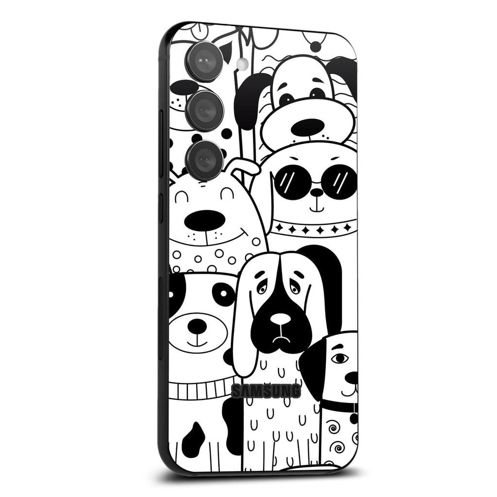 Samsung Galaxy S24 Doodles dog skins