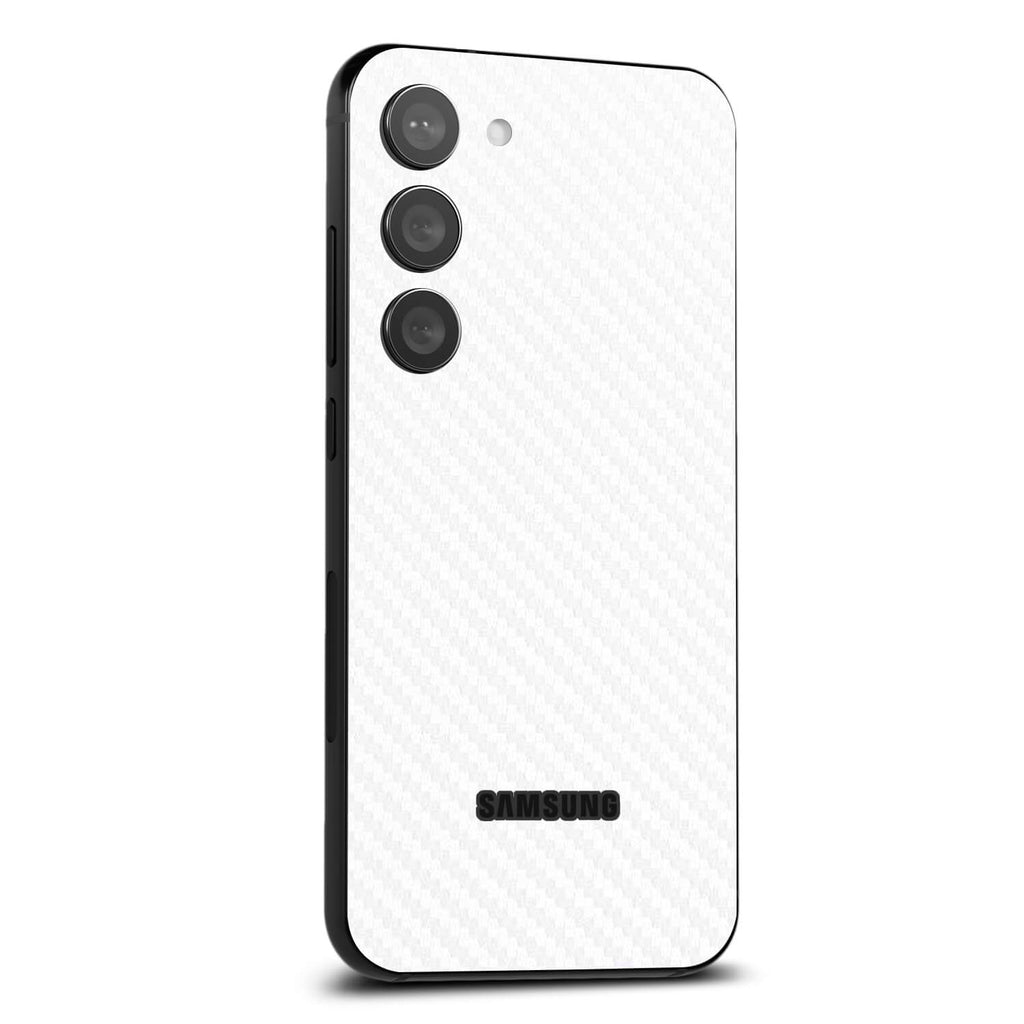 Samsung Galaxy S24 Plus White carbon fibre skins