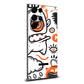 Samsung Galaxy S22 Ultra Doodles monster orange skins