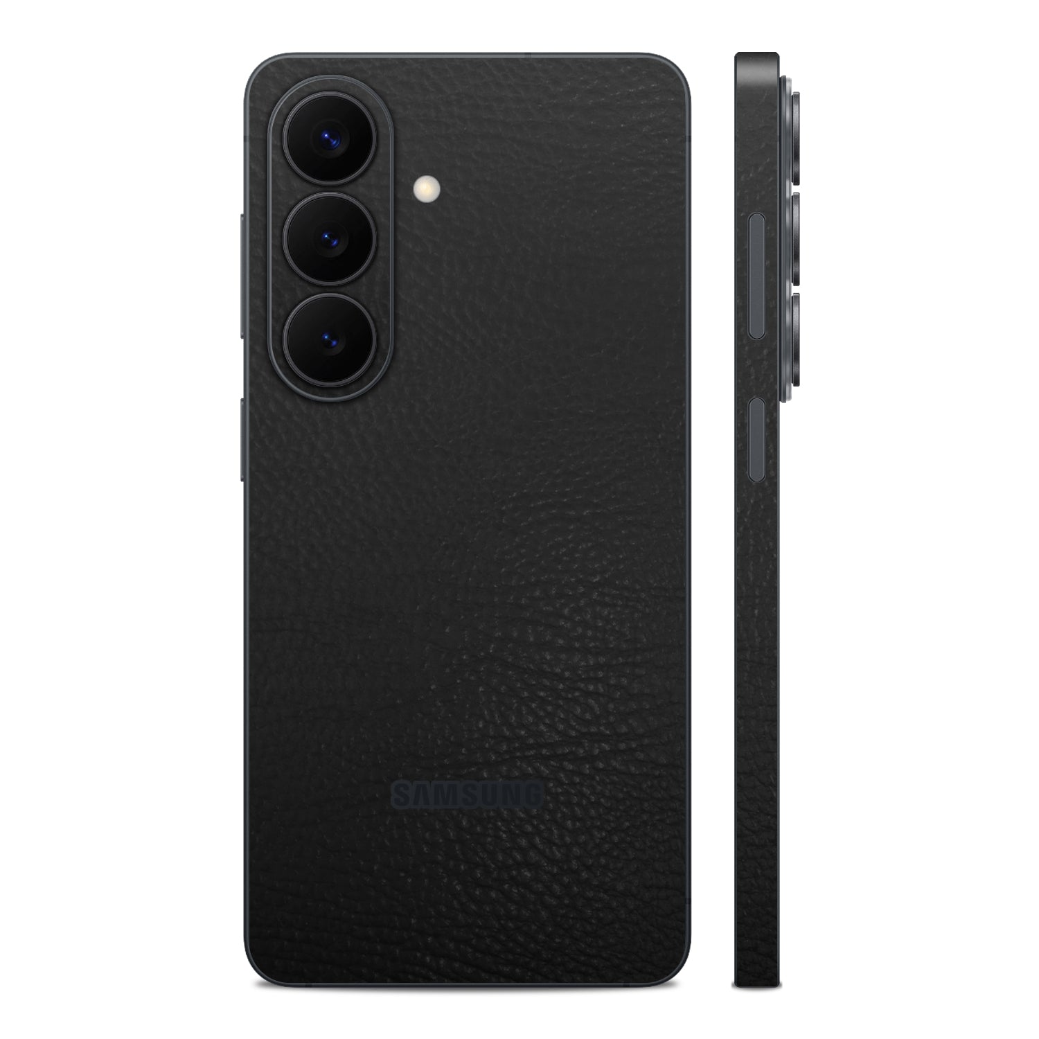 Samsung S26 plus black leather skins and wraps