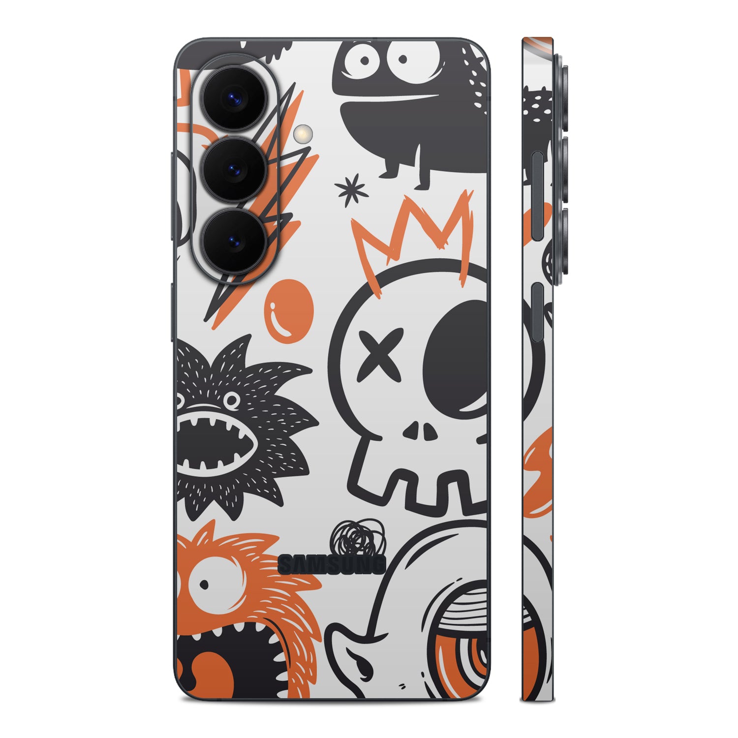 Samsung S26 plus orange monsters skins and wraps