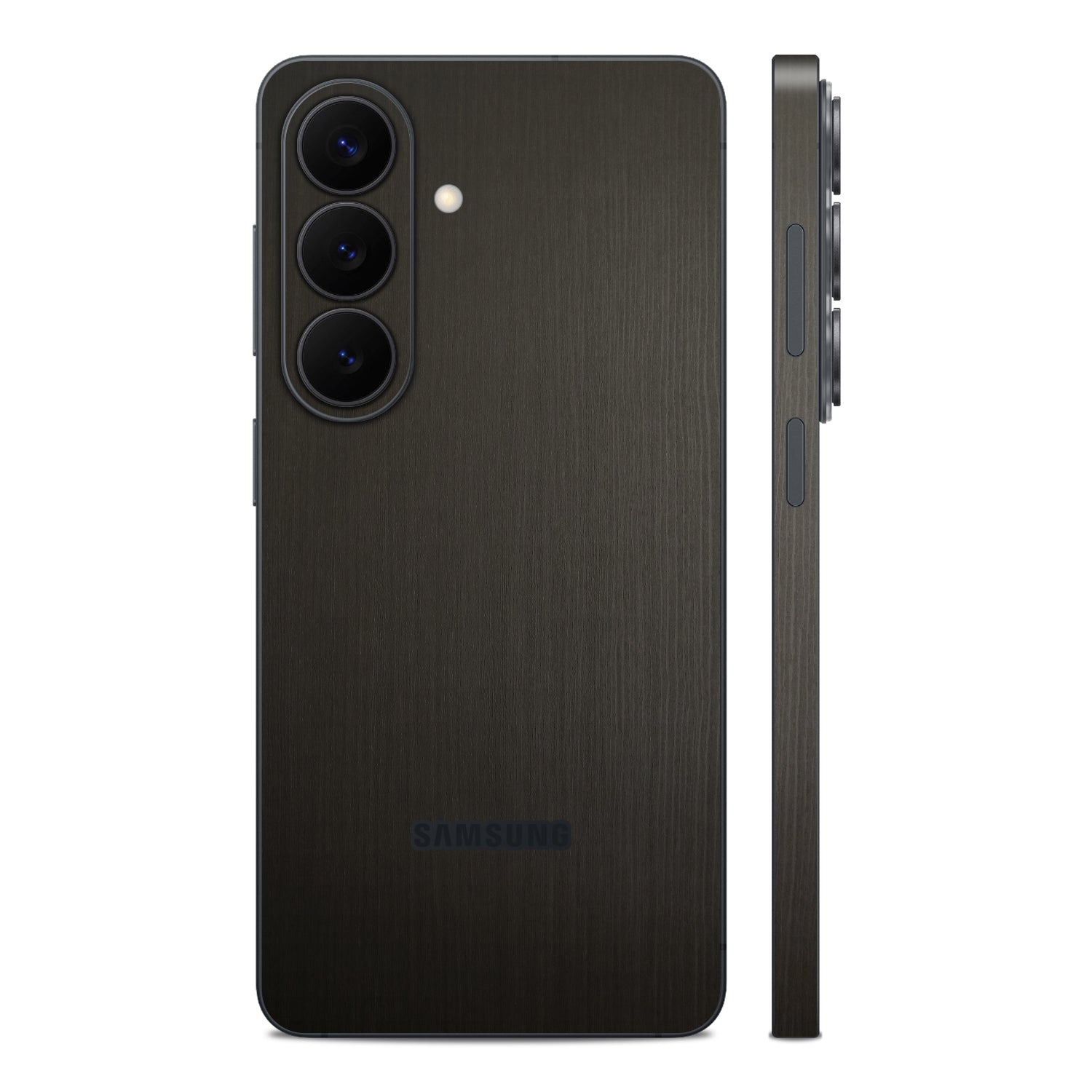 Samsung S26 plus silverblack wood skins and wraps