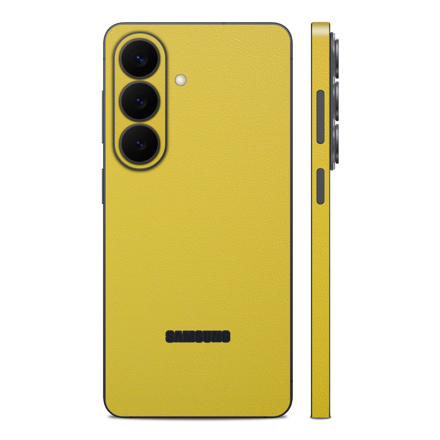 Samsung S26 plus textured matte yellow skins and wraps