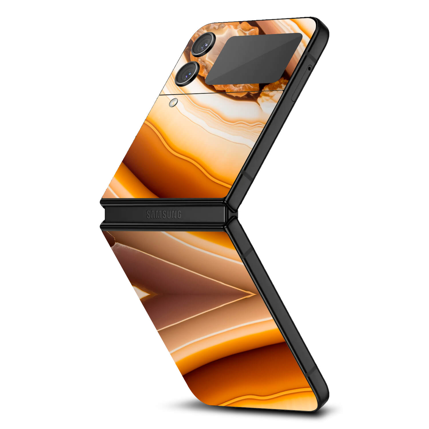 Samsung Galaxy Z Flip 4 Onyx amber skins