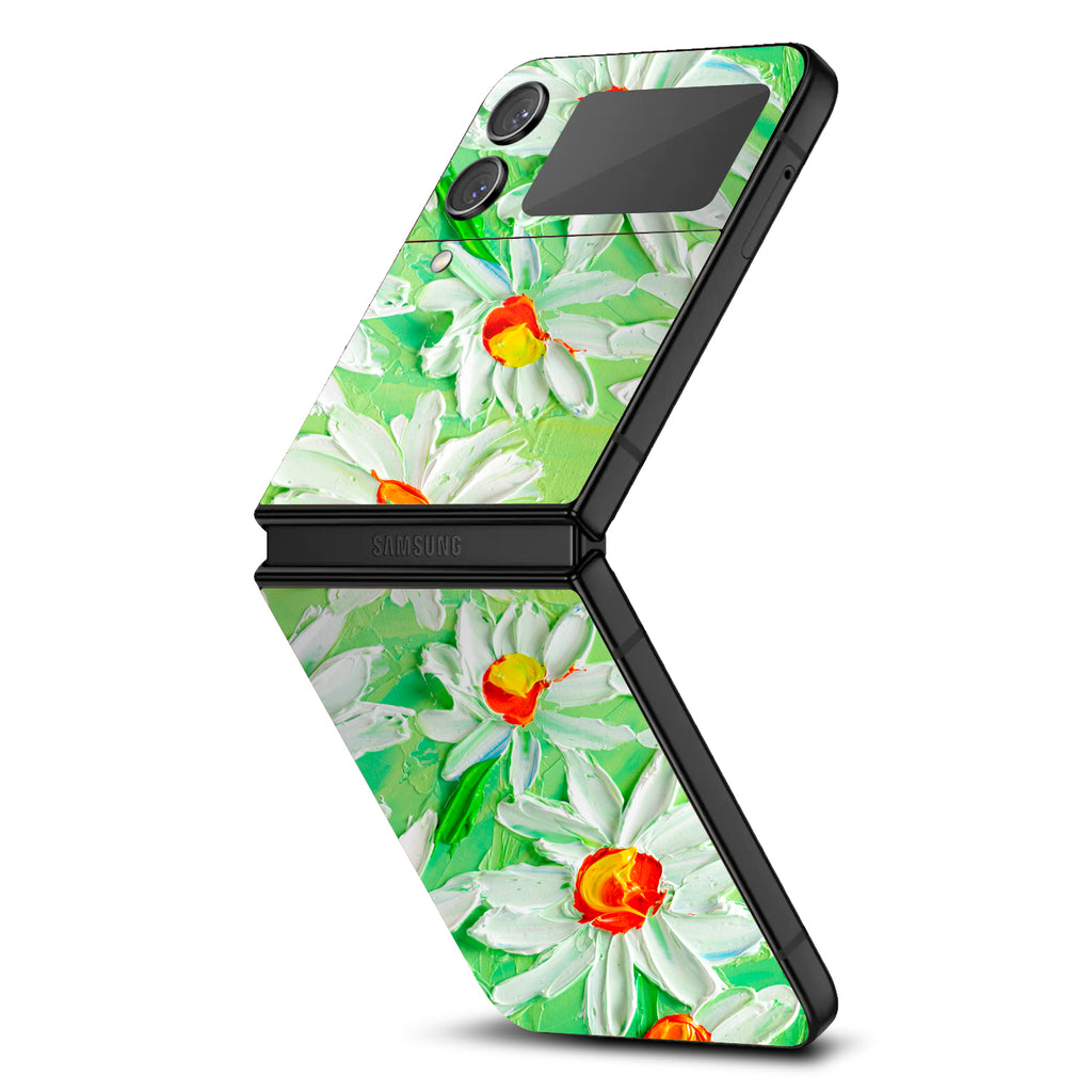 Samsung Galaxy Z Flip 4 Art Daisy Field skin