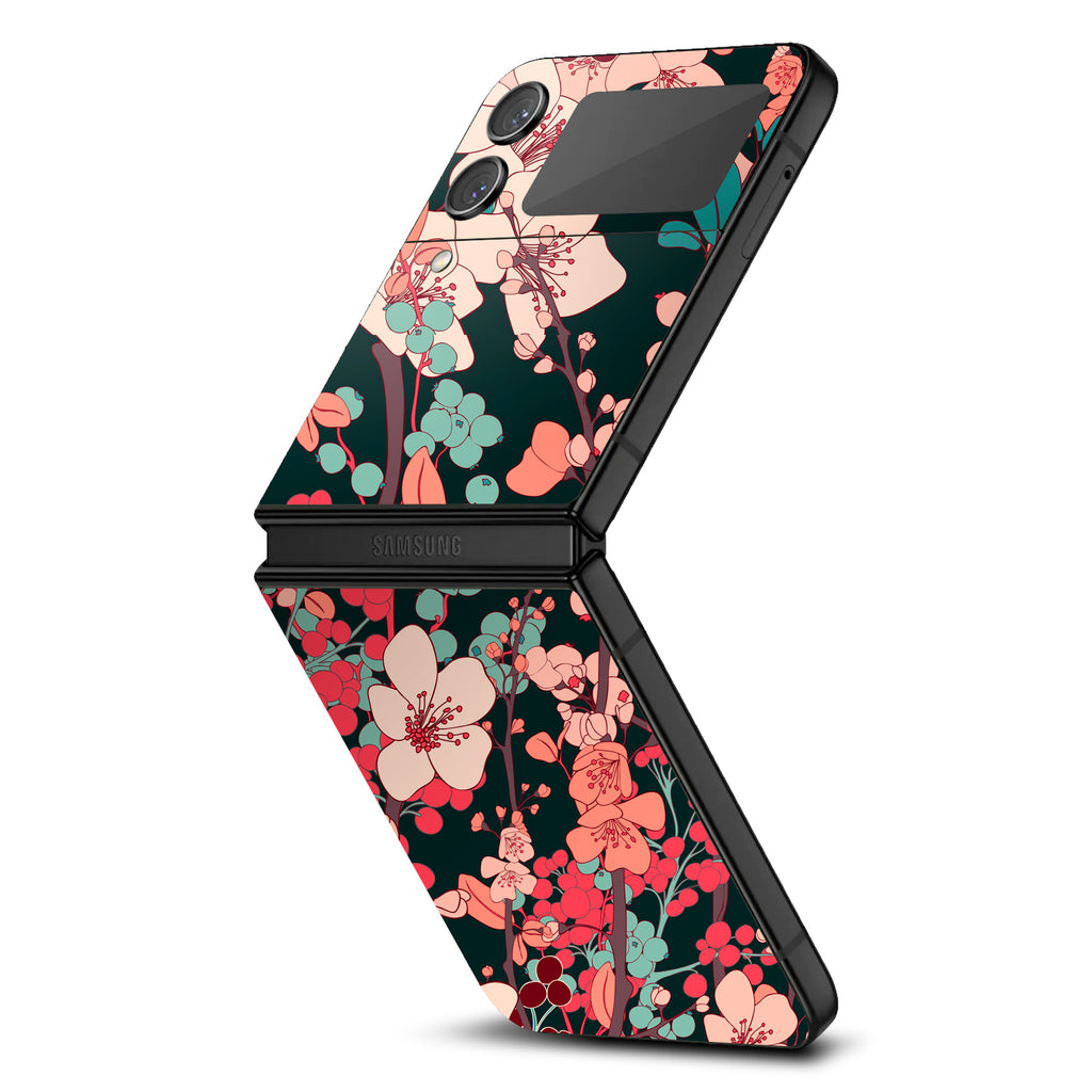 Samsung Galaxy Z Flip 4 Art Vintage Floral skin