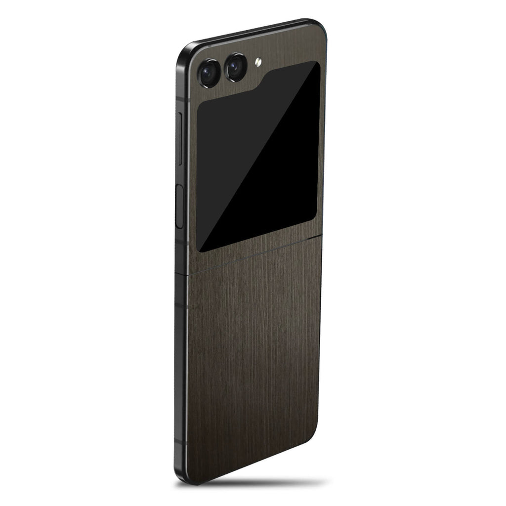 Samsung Galaxy Z Flip 5 Silverblack wood skins