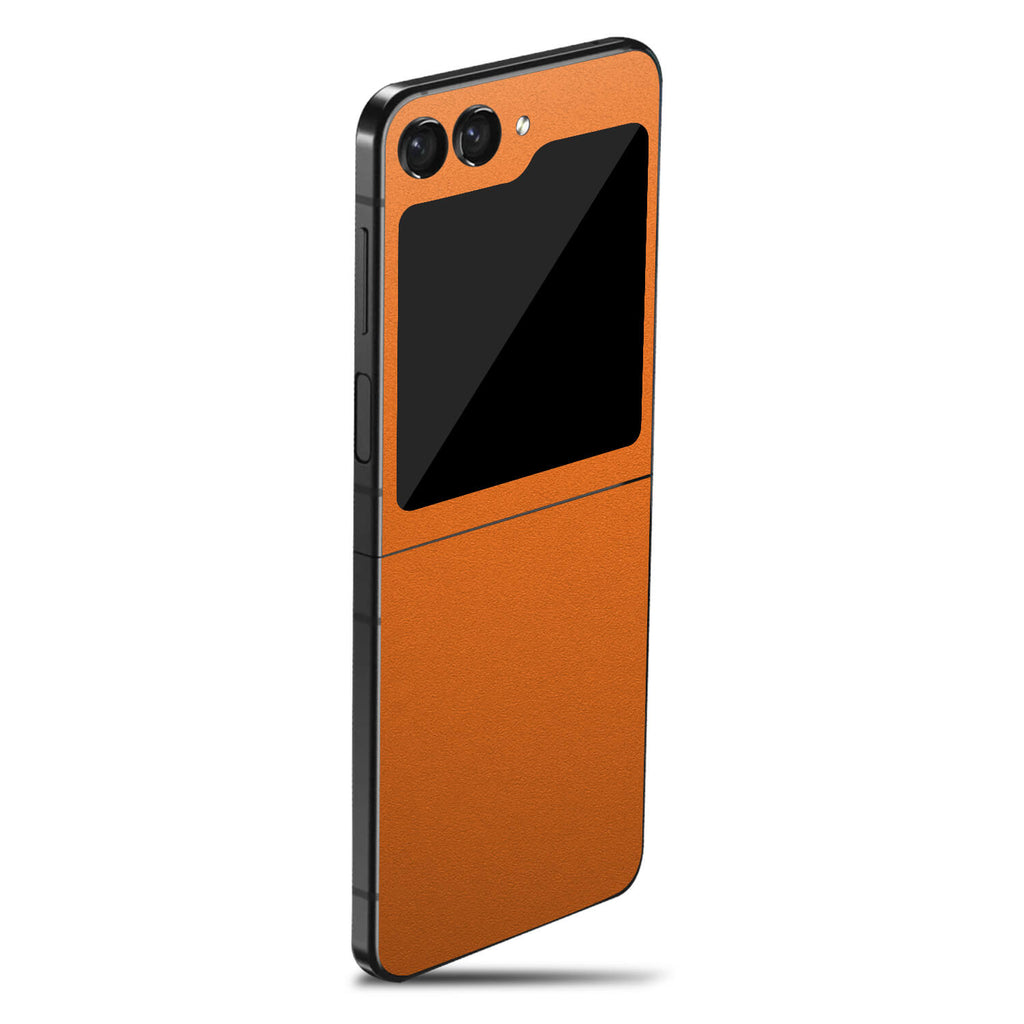 Samsung Galaxy Z Flip 5 Textured matt orange skins