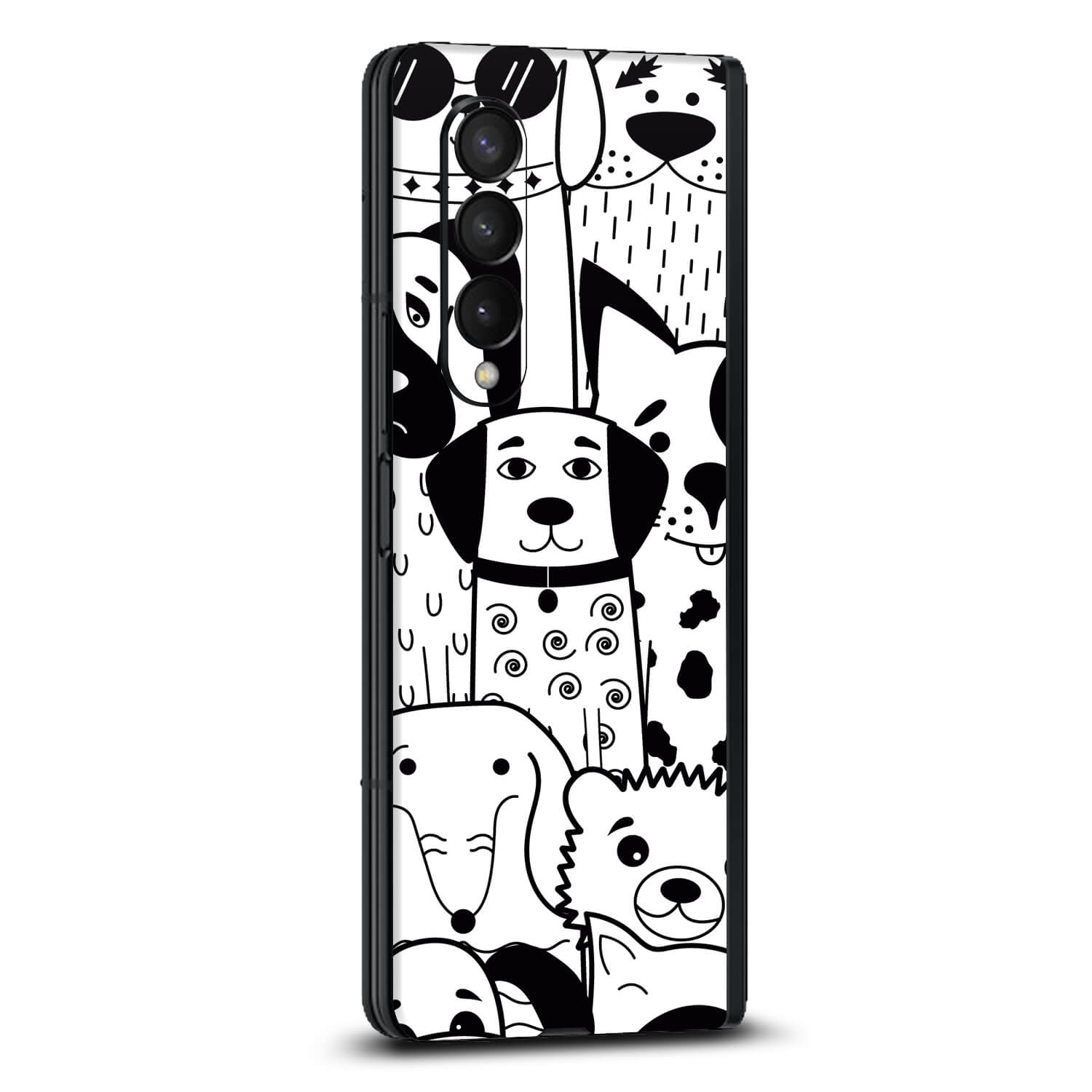 Samsung Galaxy Z Fold 4 Doodles dog skins