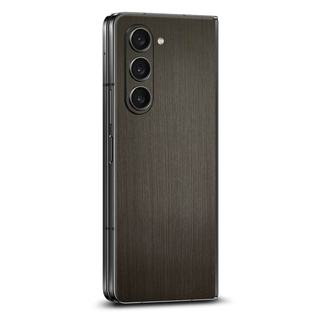 Samsung Galaxy Z Fold 5 Silverblack wood skins