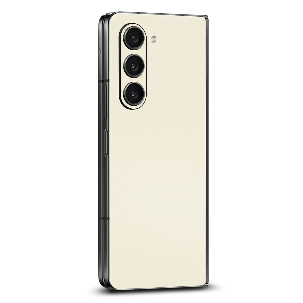 Samsung Galaxy Z Fold 5 Textured matt cream skins