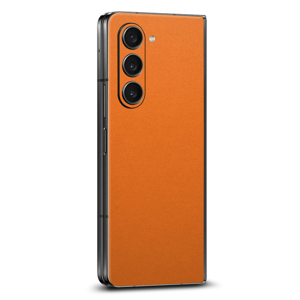 Samsung Galaxy Z Fold 5 Textured matt orange skins