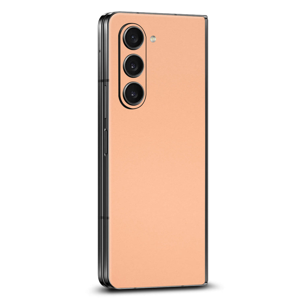 Samsung Galaxy Z Fold 5 Textured matt peach skins