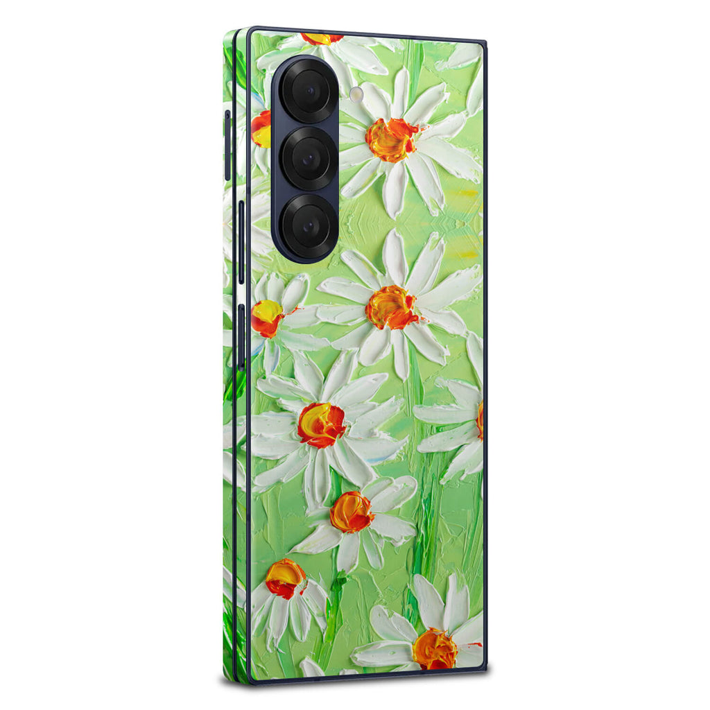 Samsung Galaxy Z Fold 6 Art daisy field skins