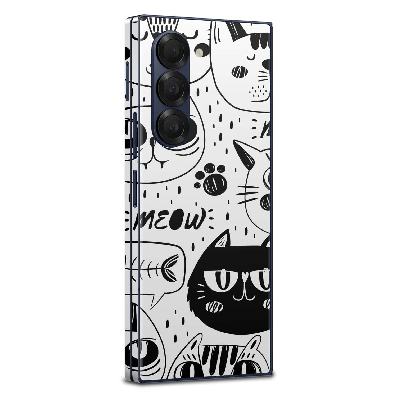 Samsung Galaxy Z Fold 6 Doodles cat skins