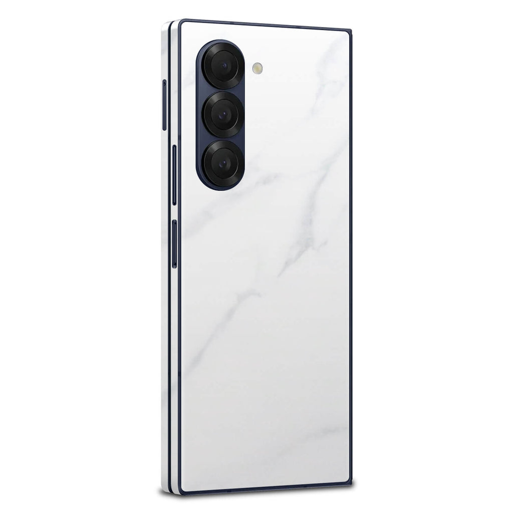 Samsung Galaxy Z Fold 6 White marble skins