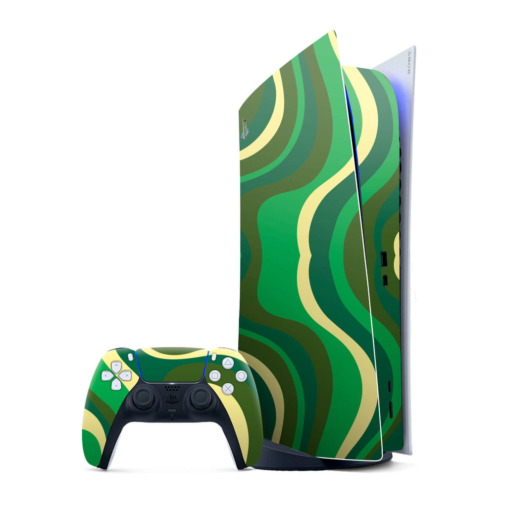 PS5 Digital Edition Abstract jungle skins
