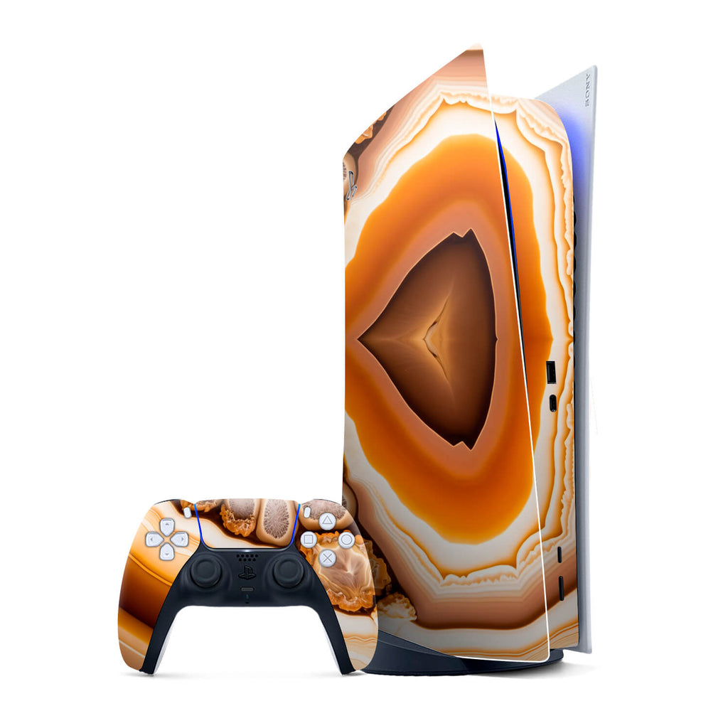 PS5 Digital Edition Onyx amber skins