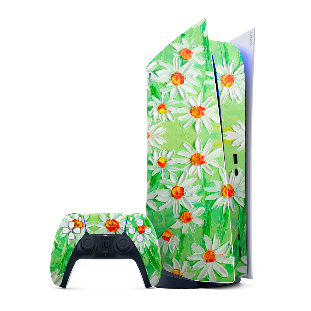 PS5 Digital Edition Art Daisy Field skins