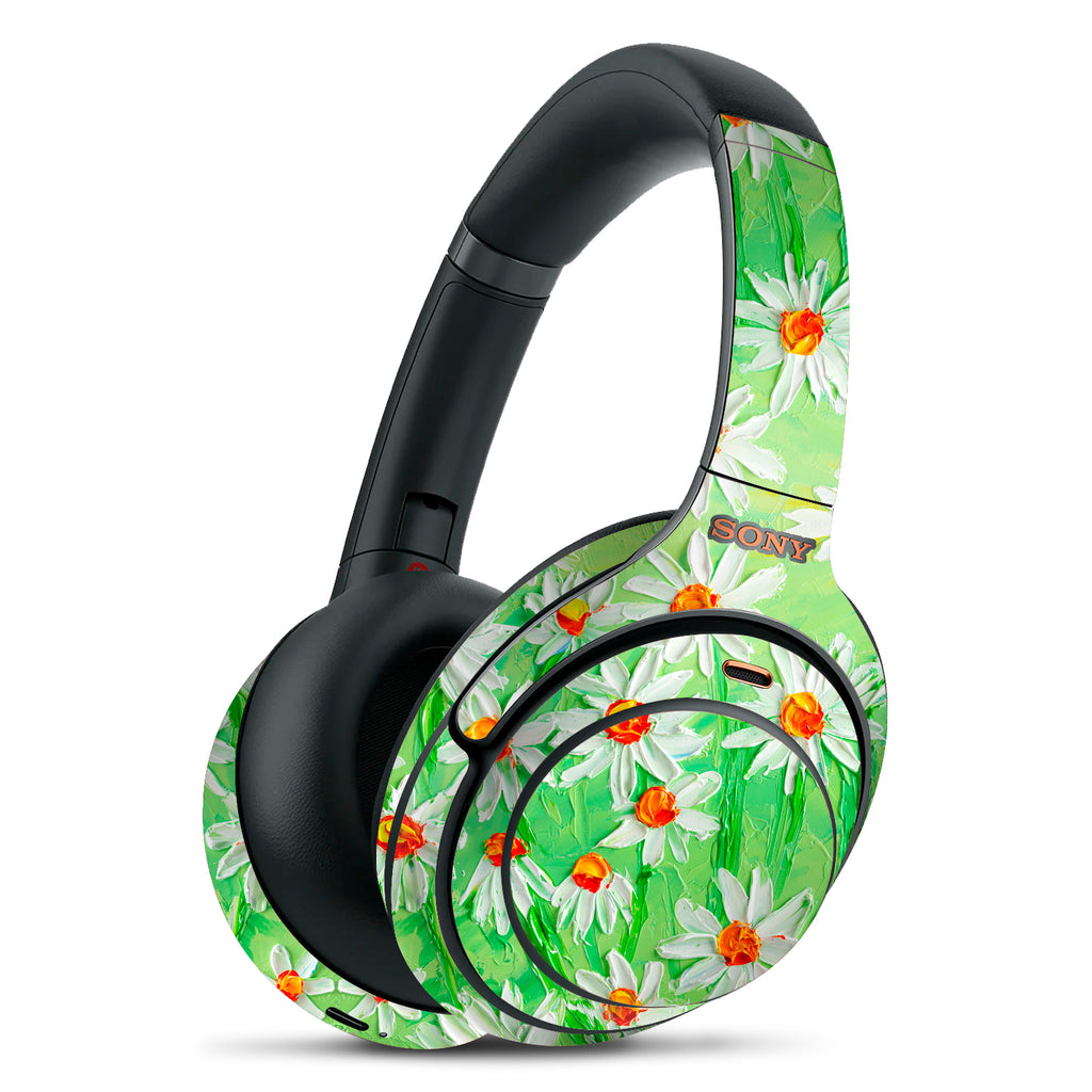 Sony WH1000XM4 Art Daisy Field skins