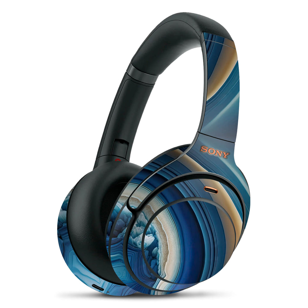 Sony WH1000XM4 Onyx azure skins