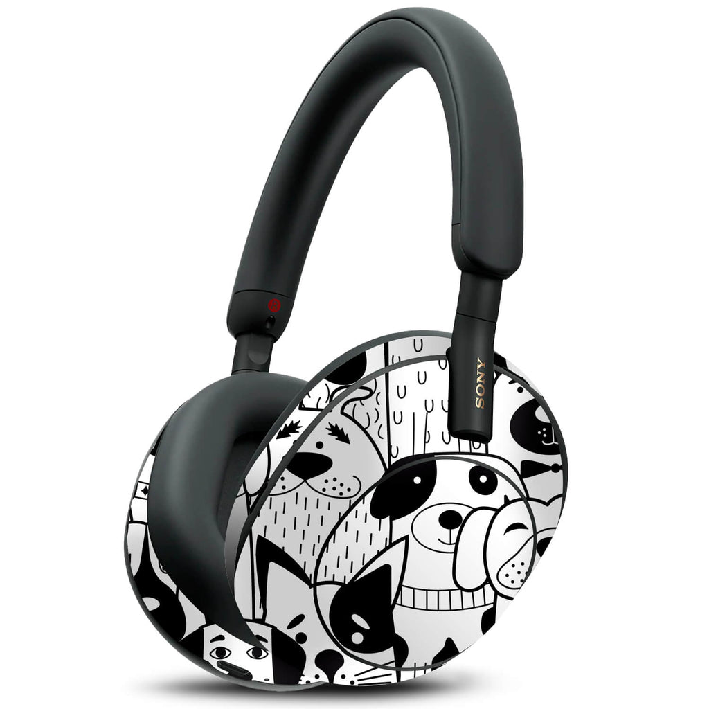 Sony WH1000XM5 Doodles dog skins