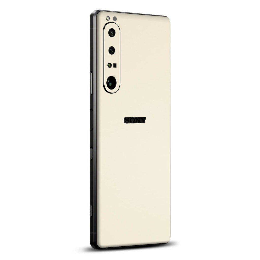 Sony Xperia 1 iv Textured matt cream skins