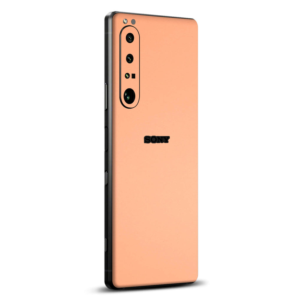 Sony Xperia 1 iv Textured matt peach skins
