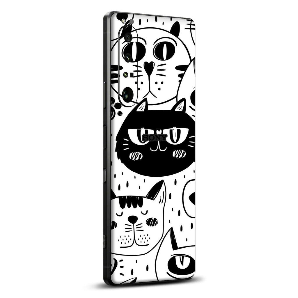 Sony Xperia 1 iv Doodles cat skins
