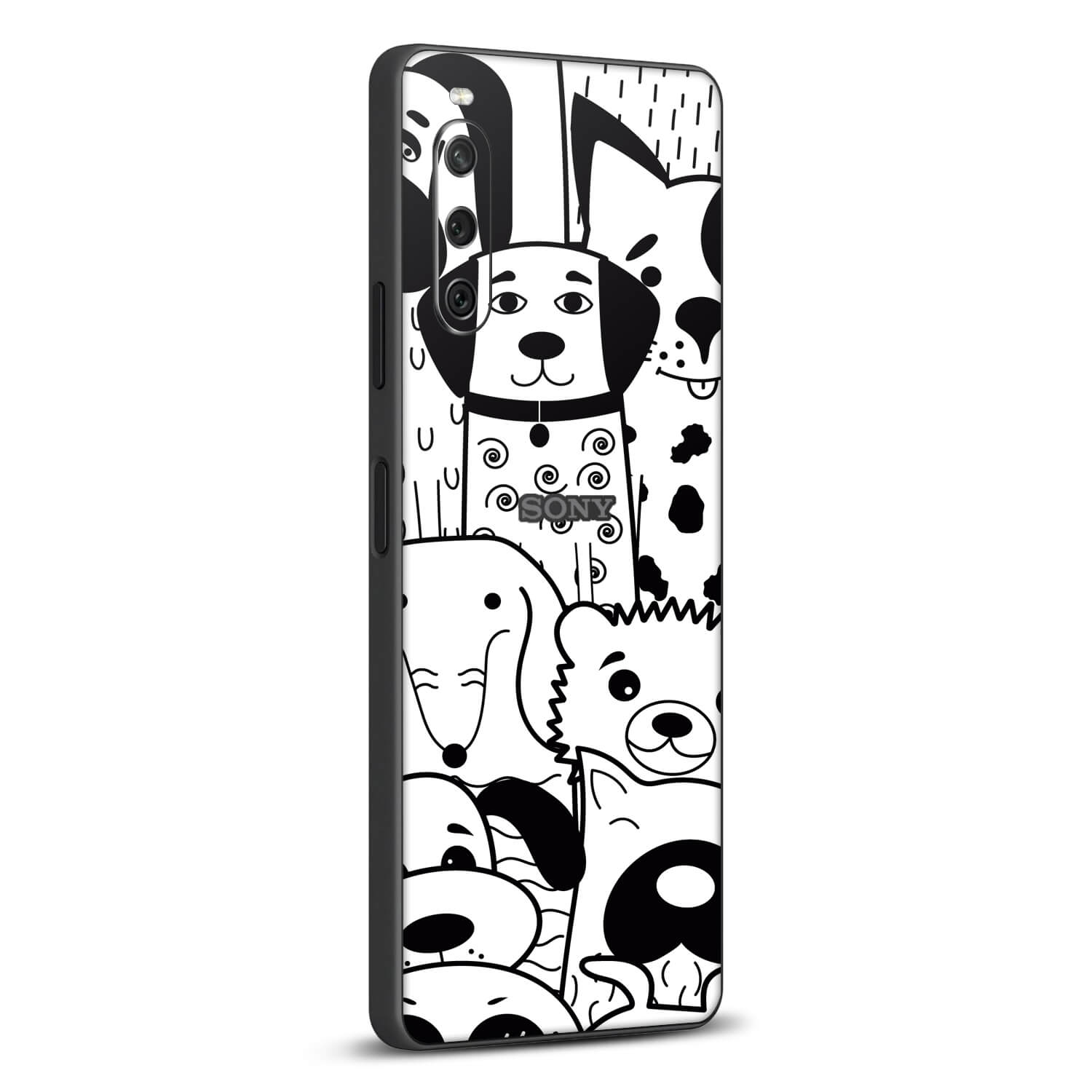 Sony Xperia 10 IV Doodles dog skins