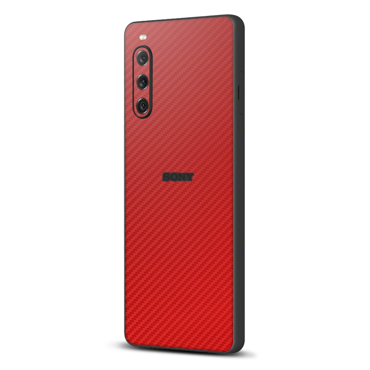 Sony Xperia 10 V Red carbon fibre skins