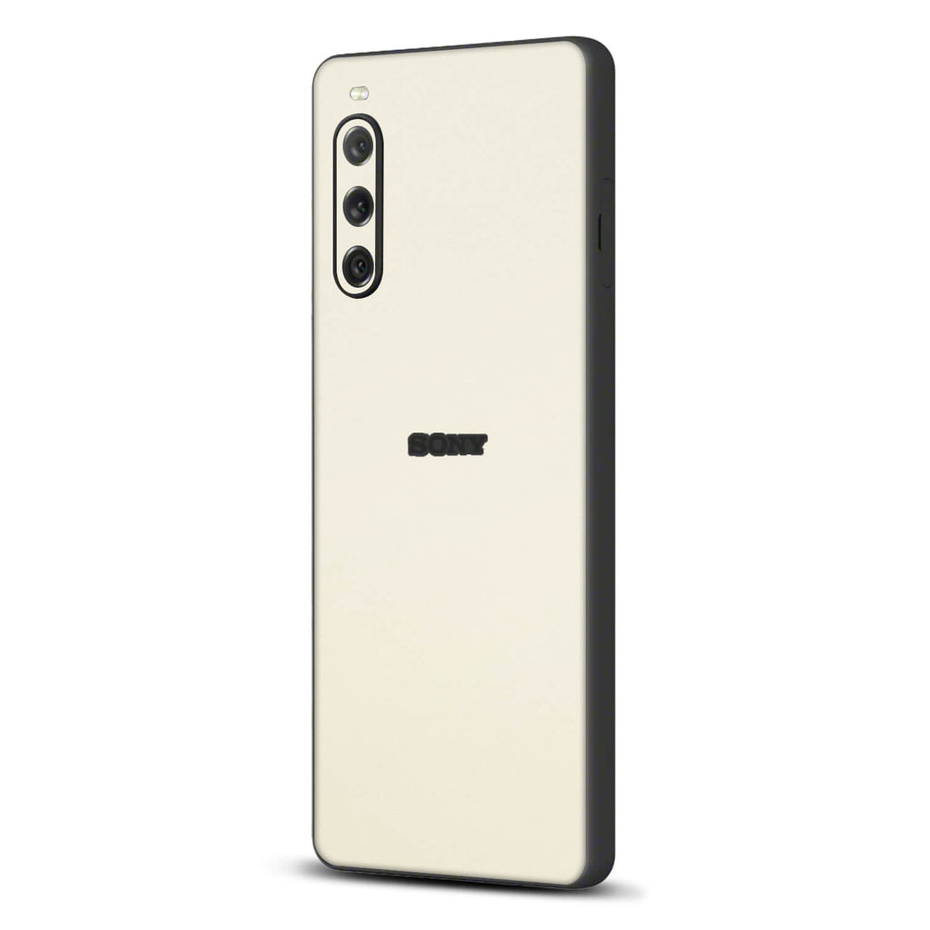 Sony Xperia 10 V Textured matt cream skins